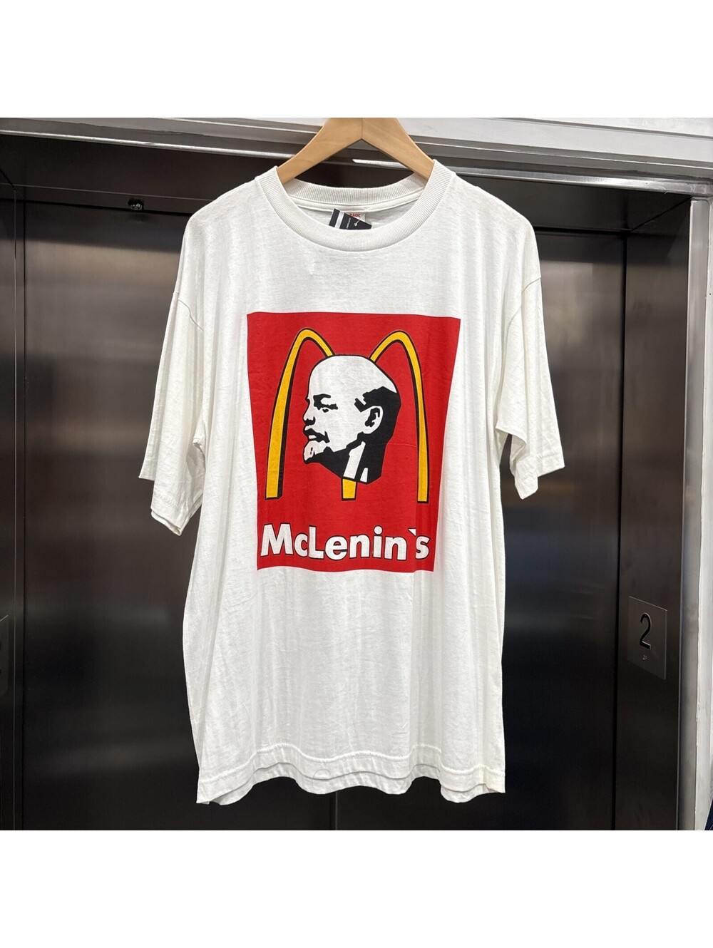 Vintage Mclenins Party Is Over McDonald’s Parody ussr t shirt size L